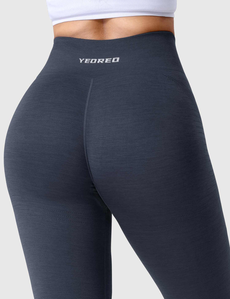 YEOREO Women Seamless Ozone Workout Leggings High Waisted Butt Lifting  Recycled Yoga Pants