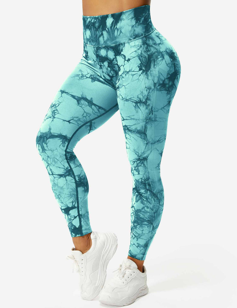 Tie Dye Leggings for Women Scrunch Butt Lifting Elastic Workout Tights High  Waisted Tummy Control Seamless Yoga Pants at  Women's Clothing store