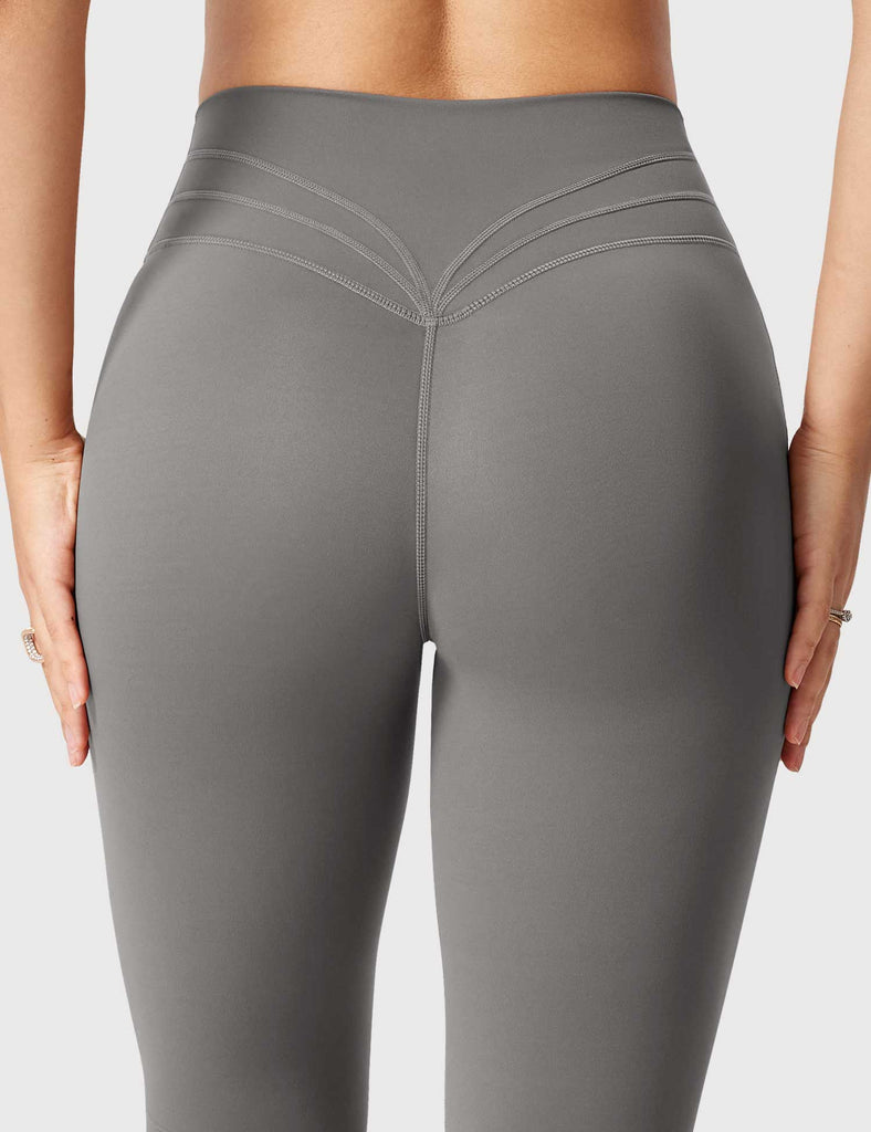 YEOREO Women Seamless Leggings Gray Size M - $21 (22% Off Retail