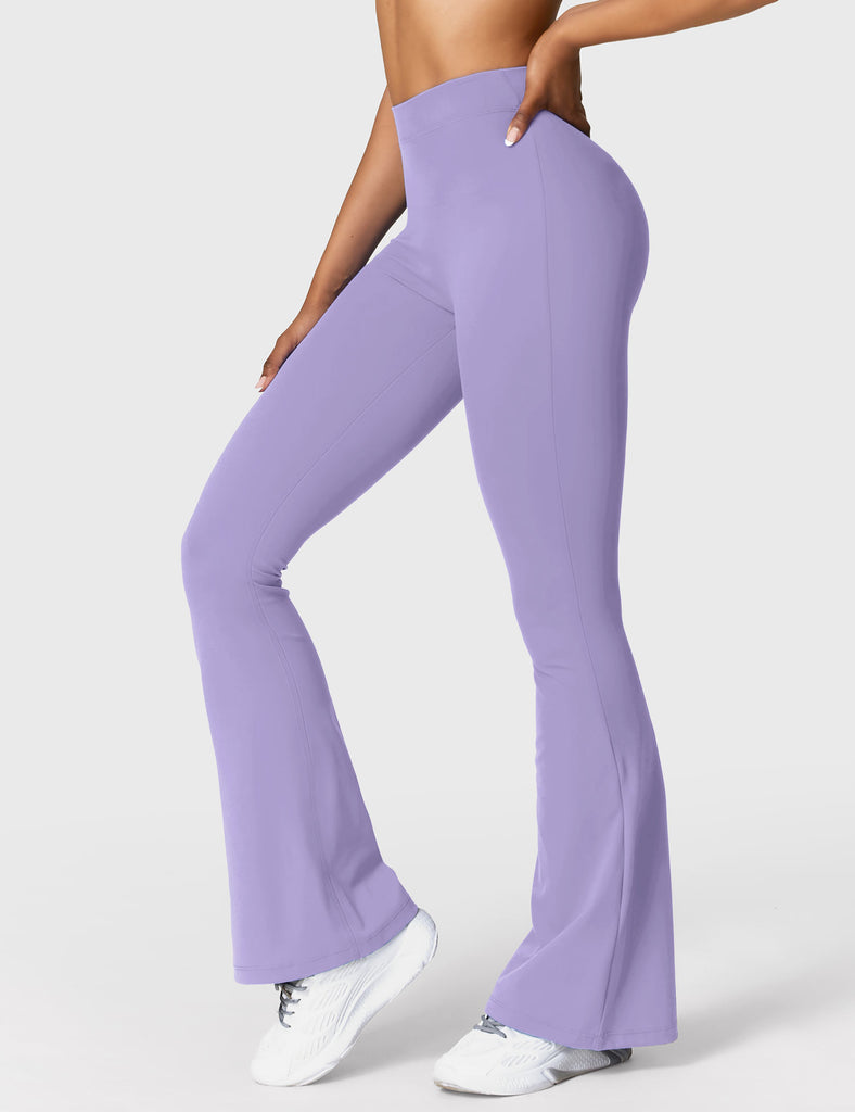 Purple flare leggings / yoga pants from Avia Size - Depop