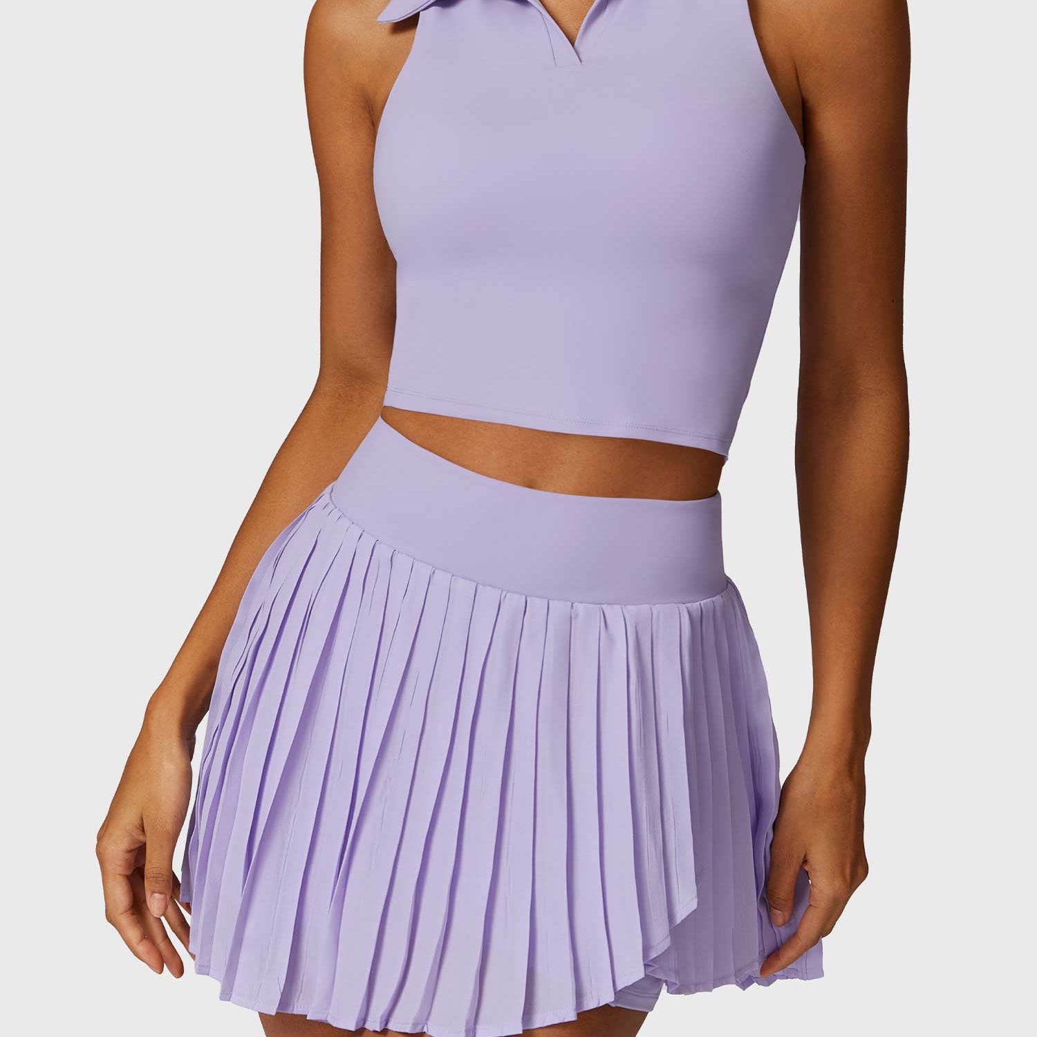 Yeoreo Crop Top Tennis Skirt Sets