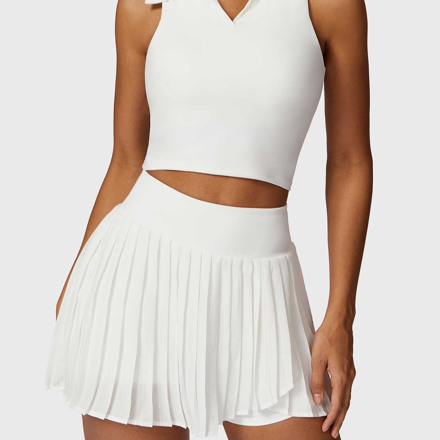 Yeoreo Crop Top Tennis Skirt Sets